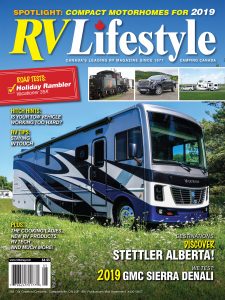 RV Lifestyle magazine cover with motorhome.