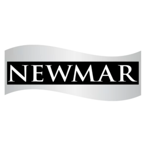 Newmar brand logo in black and white.