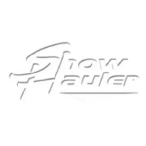 Show Hauler logo in stylized white font