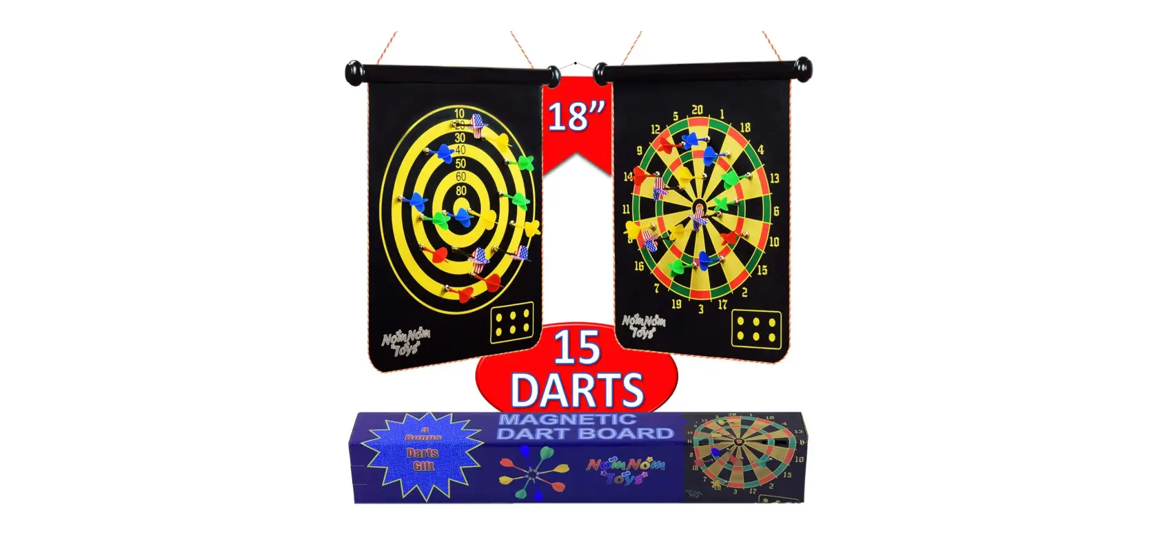 Dart Board Rv Game Set Family Friendly Magnetic Dart Board