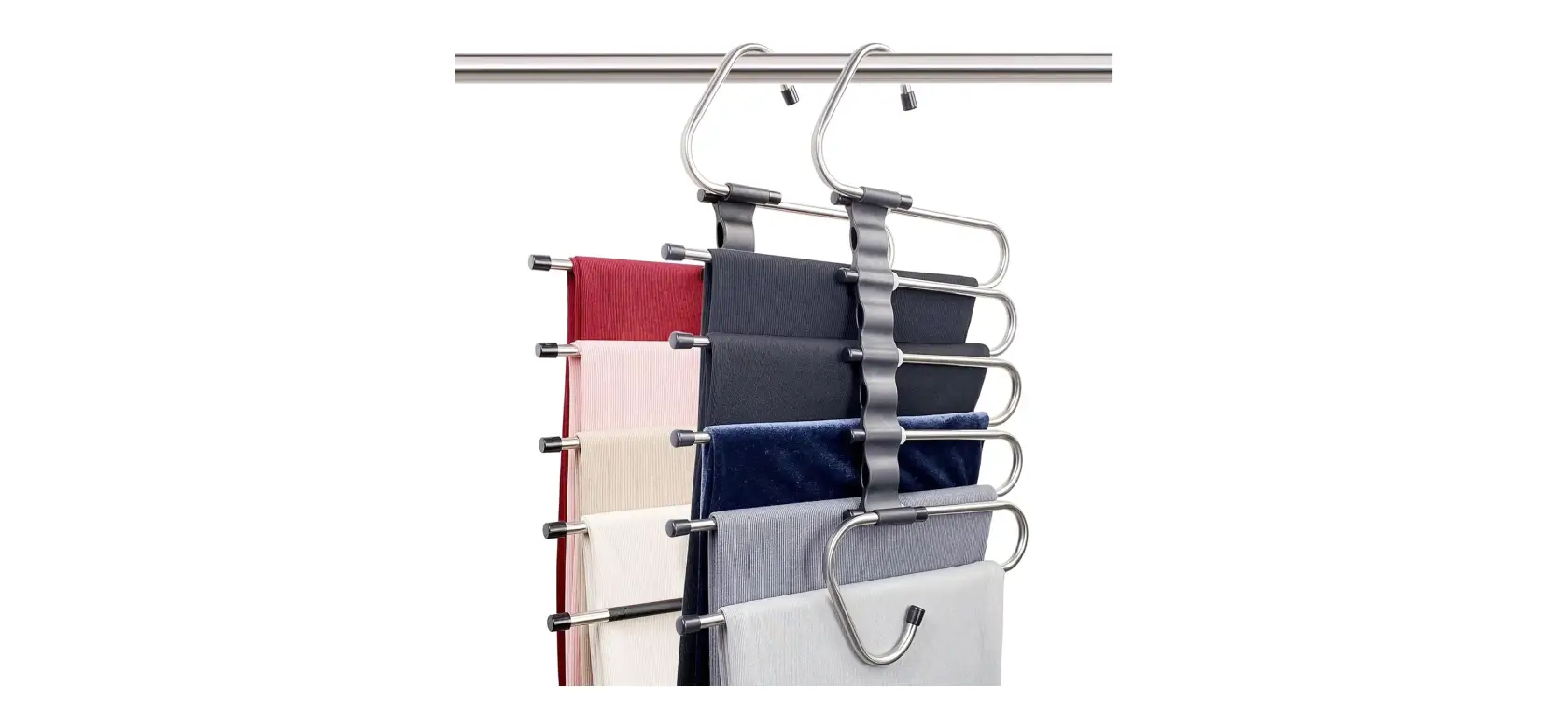 Magic Pants Space Saving Hangers Organized Closets