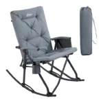 Rv Portal Folding Rocking Chair Padded Recliner Camping